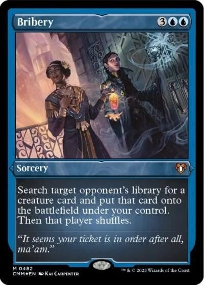 Bribery (Foil Etched), Commander Masters 482