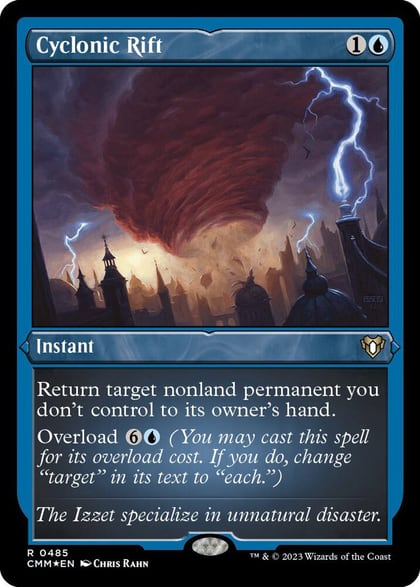 Cyclonic Rift (Foil Etched), Commander Masters 485