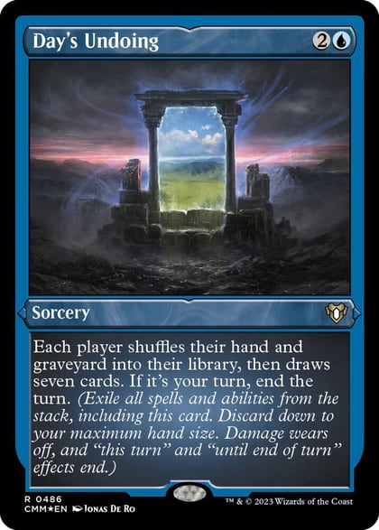 Day's Undoing (Foil Etched), Commander Masters 486