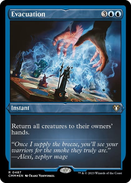 Evacuation (Foil Etched), Commander Masters 487