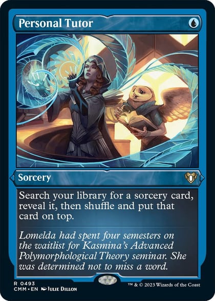 Personal Tutor (Foil Etched), Commander Masters 493