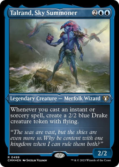 Talrand, Sky Summoner (Foil Etched), Commander Masters 499