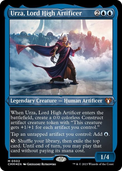 Urza, Lord High Artificer (Foil Etched), Commander Masters 502
