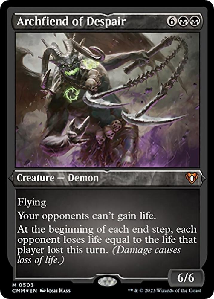 Archfiend of Despair (Foil Etched), Commander Masters 503