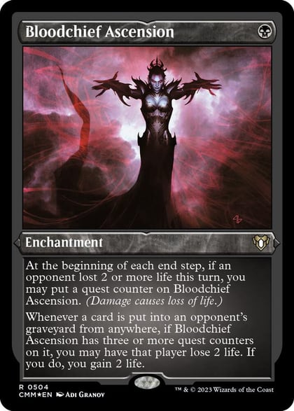 Bloodchief Ascension (Foil Etched), Commander Masters 504