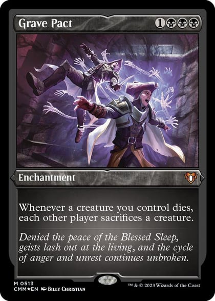 Grave Pact (Foil Etched), Commander Masters 513