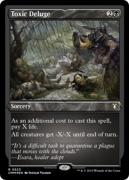 Toxic Deluge (Foil Etched), Commander Masters 523