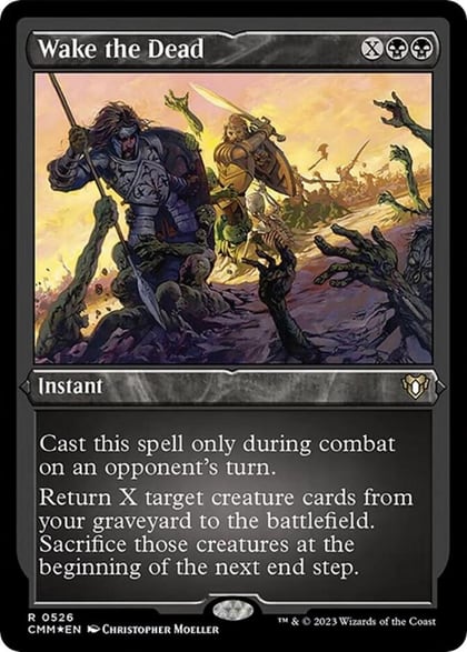 Wake the Dead (Foil Etched), Commander Masters 526