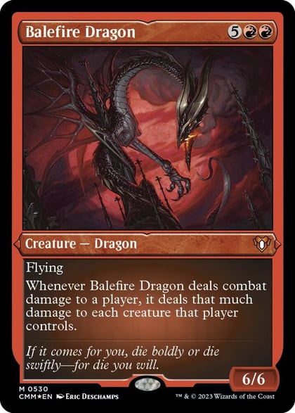 Balefire Dragon (Foil Etched), Commander Masters 530