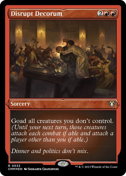 Disrupt Decorum (Foil Etched), Commander Masters 533