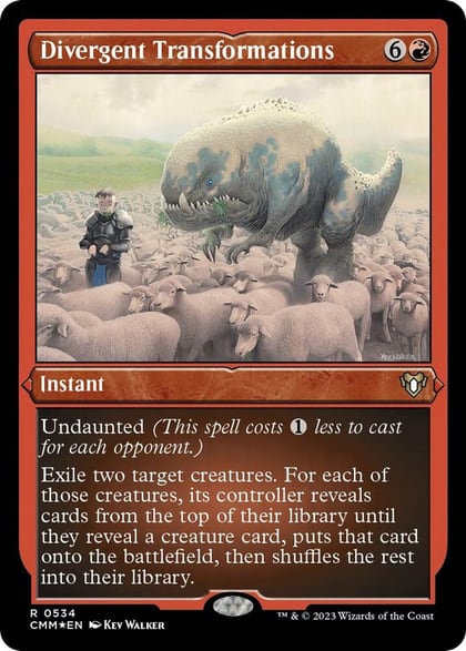 Divergent Transformations (Foil Etched), Commander Masters 534