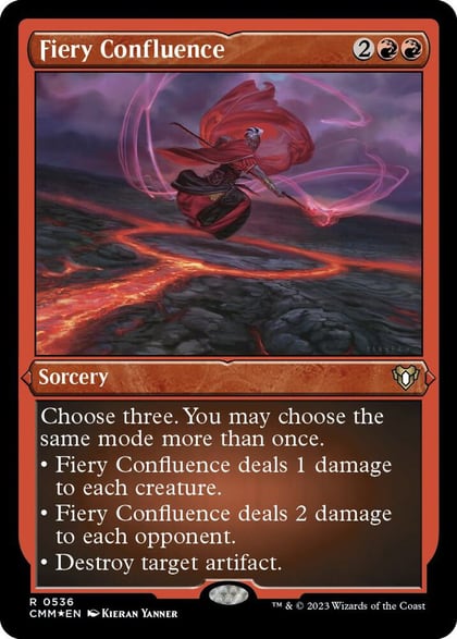 Fiery Confluence (Foil Etched), Commander Masters 536
