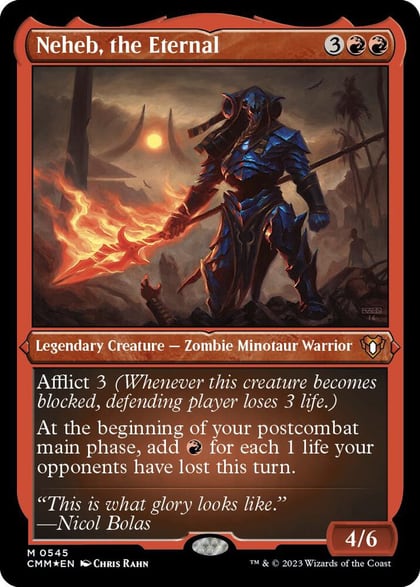 Neheb, the Eternal (Foil Etched), Commander Masters 545