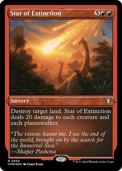 Star of Extinction (Foil Etched), Commander Masters 550