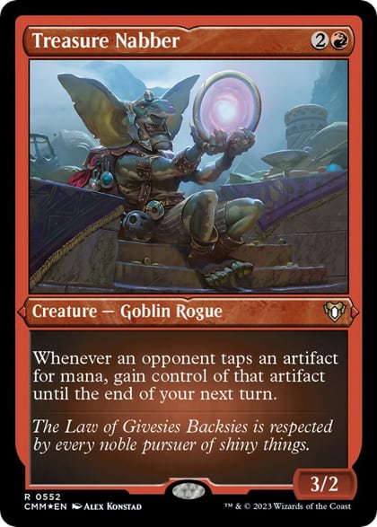 Treasure Nabber (Foil Etched), Commander Masters 552