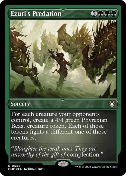 Ezuri's Predation (Foil Etched), Commander Masters 558