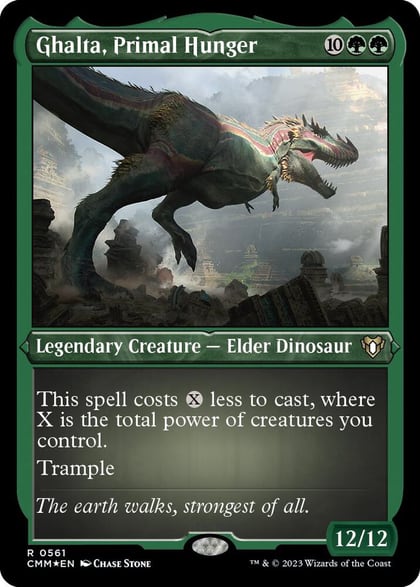 Ghalta, Primal Hunger (Foil Etched), Commander Masters 561