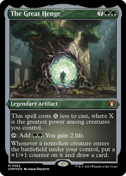 The Great Henge (Foil Etched), Commander Masters 562