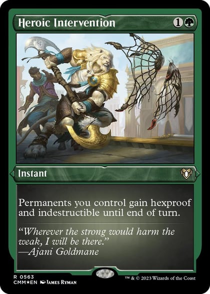 Heroic Intervention (Foil Etched), Commander Masters 563