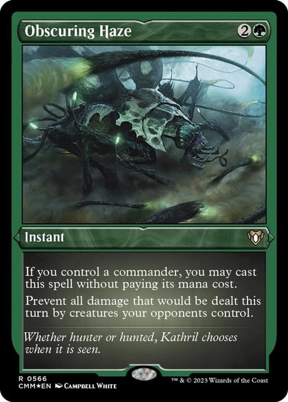 Obscuring Haze (Foil Etched), Commander Masters 566