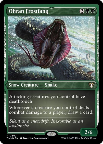 Ohran Frostfang (Foil Etched), Commander Masters 567