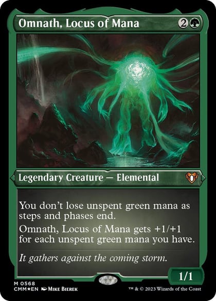 Omnath, Locus of Mana (Foil Etched), Commander Masters 568