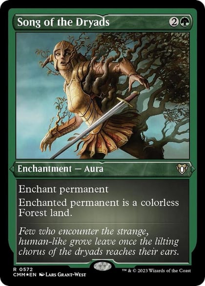 Song of the Dryads (Foil Etched), Commander Masters 572