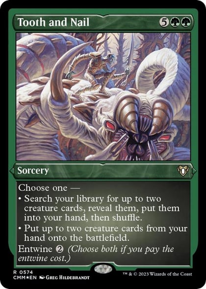 Tooth and Nail (Foil Etched), Commander Masters 574