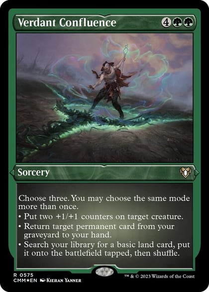 Verdant Confluence (Foil Etched), Commander Masters 575