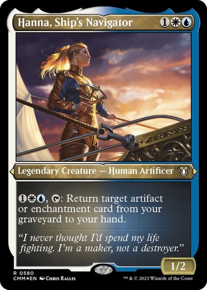 Hanna, Ship's Navigator (Foil Etched), Commander Masters 580