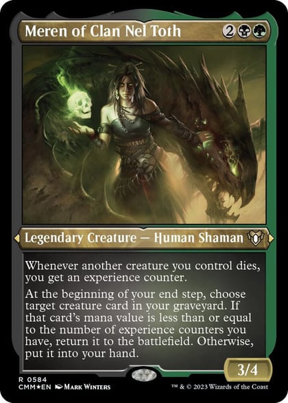 Meren of Clan Nel Toth (Foil Etched), Commander Masters 584