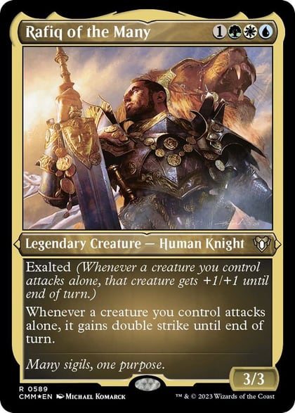 Rafiq of the Many (Foil Etched), Commander Masters 589
