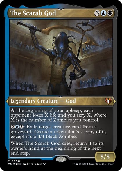 The Scarab God (Foil Etched), Commander Masters 590