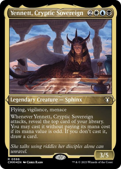 Yennett, Cryptic Sovereign (Foil Etched), Commander Masters 596