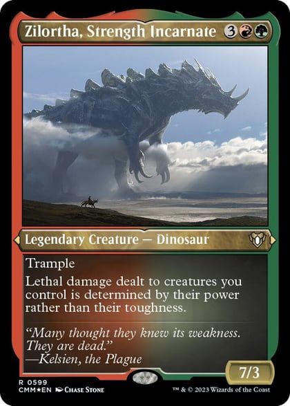 Zilortha, Strength Incarnate (Foil Etched), Commander Masters 599