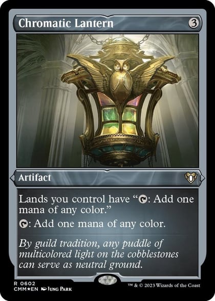 Chromatic Lantern (Foil Etched), Commander Masters 602