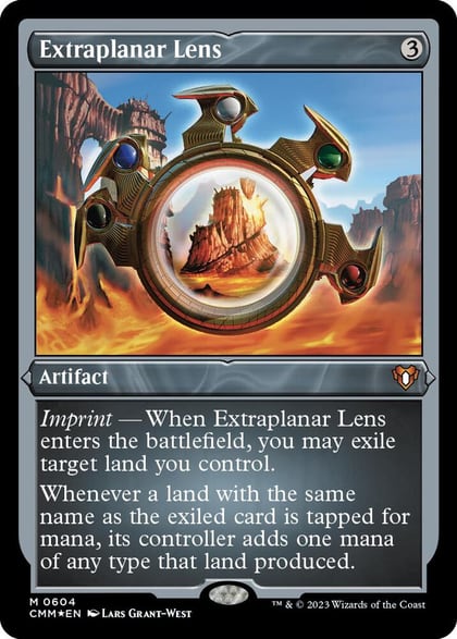 Extraplanar Lens (Foil Etched), Commander Masters 604