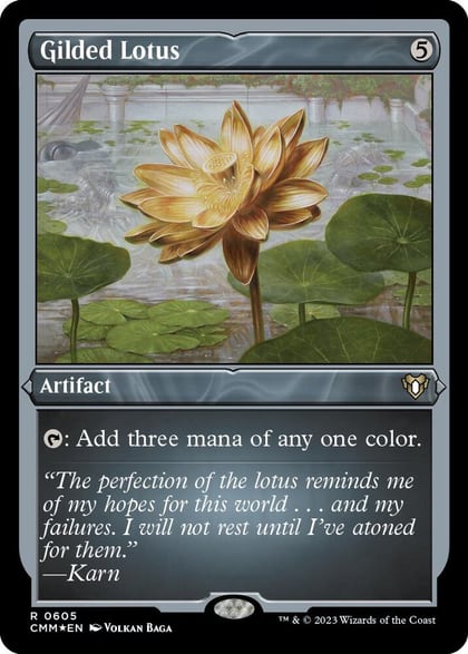 Gilded Lotus (Foil Etched), Commander Masters 605