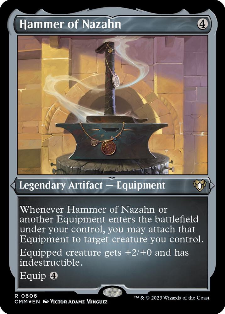 Hammer of Nazahn (Foil Etched), Commander Masters 606
