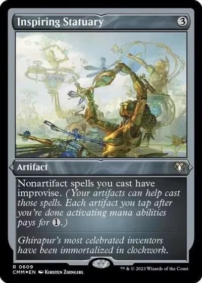 Inspiring Statuary (Foil Etched), Commander Masters 609