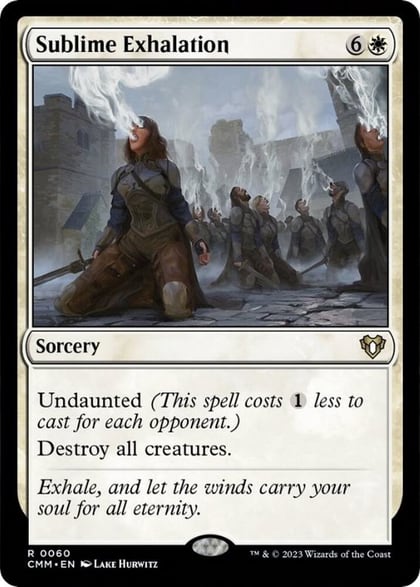 Sublime Exhalation, Commander Masters 60