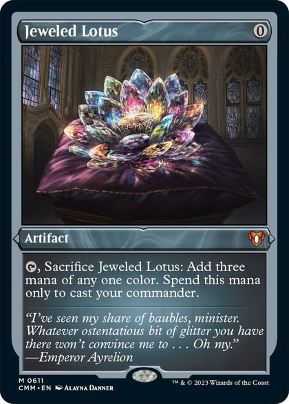Jeweled Lotus (Foil Etched), Commander Masters 611