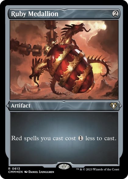 Ruby Medallion (Foil Etched), Commander Masters 613