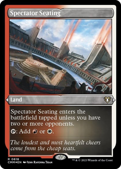Spectator Seating (Foil Etched), Commander Masters 618