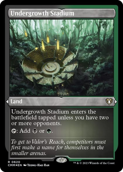 Undergrowth Stadium (Foil Etched), Commander Masters 620