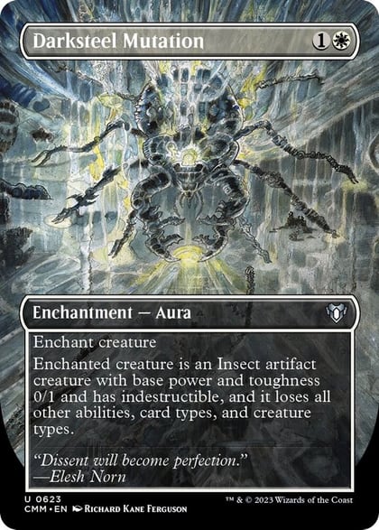 Darksteel Mutation (Borderless), Commander Masters 623
