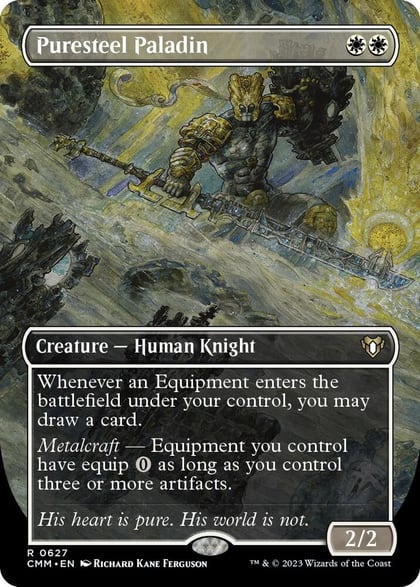 Puresteel Paladin (Borderless), Commander Masters 627