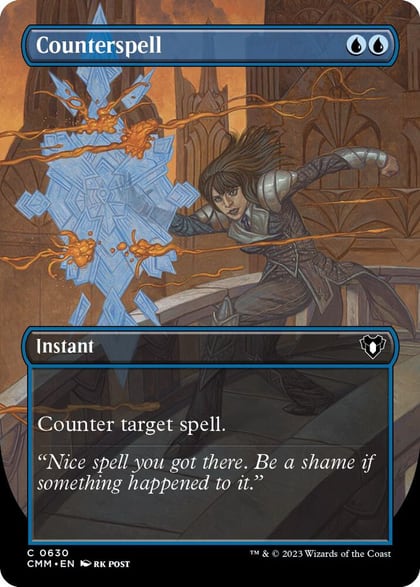 Counterspell (Borderless), Commander Masters 630