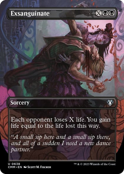 Exsanguinate (Borderless), Commander Masters 638
