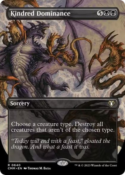 Kindred Dominance (Borderless), Commander Masters 640